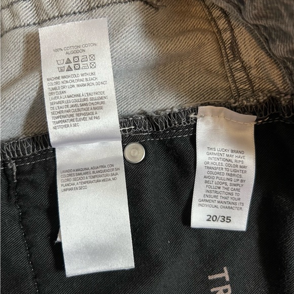 Lucky Brand Traveler High Waisted Jean Short Light Wash Gray - Picture 13 of 13